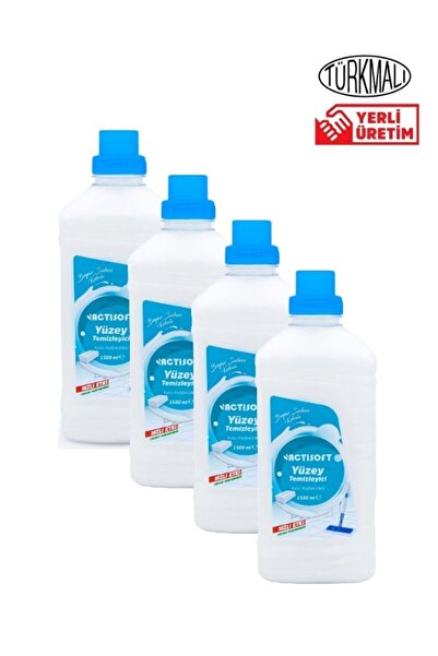 actisoft Yüzey Temizleyici Beyaz Sabun Kokulu Beyaz Sabun 1500 Mlx 4 Adet