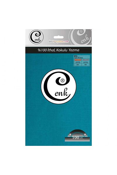 Cenk 100 Cm Scriere Broderie Culoare Solidă - 874 - Ulei Ușor