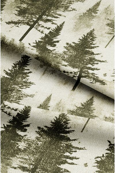 CANİLA Black Slit Proof Background Curtain - Abstract Pattern and Digital Printed 1St Quality Decorative Curtain