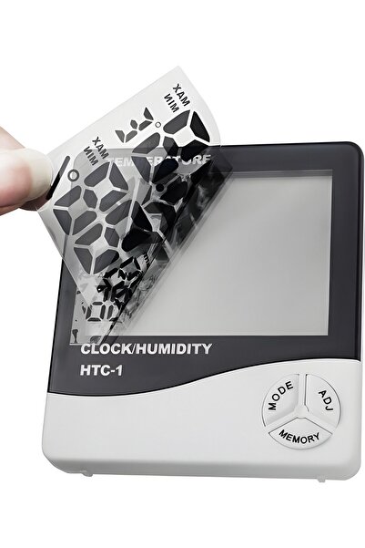HTC -1 Oda Termometre Higrometre Hava Istasyonu Sıcaklık Nem Ölçer Lcd Saat