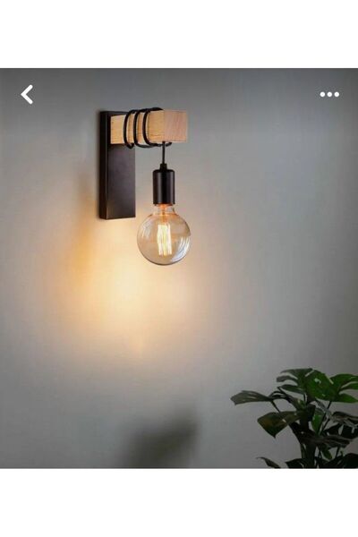 Özcan Life , Modern, Dekoratif Ahşap Aplik E27 Duylu,