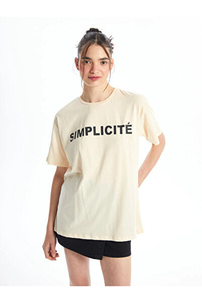 LC Waikiki XSIDE Crew Neck Printed Short Sleeve Women's T-Shirt