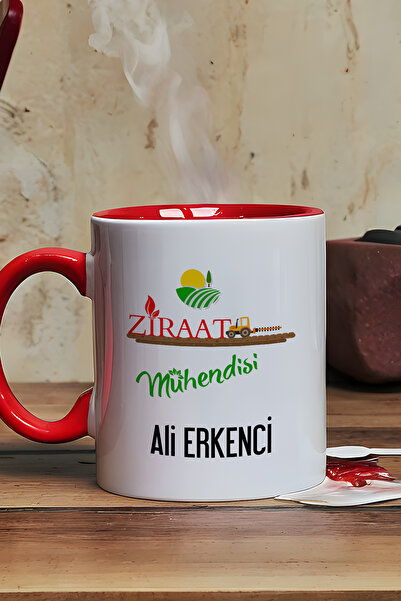 Hedizu Kişiye Özel Ziraat Mühendisi Kupa Bardak Kırmızı Mühendisler Günü Hedi...