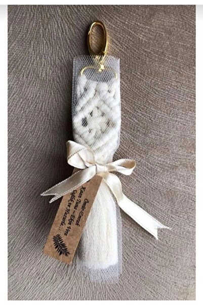 Es-Na Life Decoration سلسلة مفاتيح مكرامية كريمية (10 قطع)