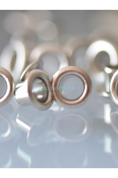 Klinkshop Size 3 Gold Color Eyelets - 5 Mm Material Package Without Attachments - 100 Pieces Stainless Brass Eyelets