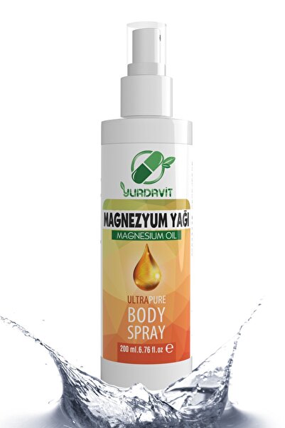 Yurdavit Magnezyum Yağı Ultra Saf Vücut Spreyi 200 Ml Magnesium Oil Ultra Pure Body Spray