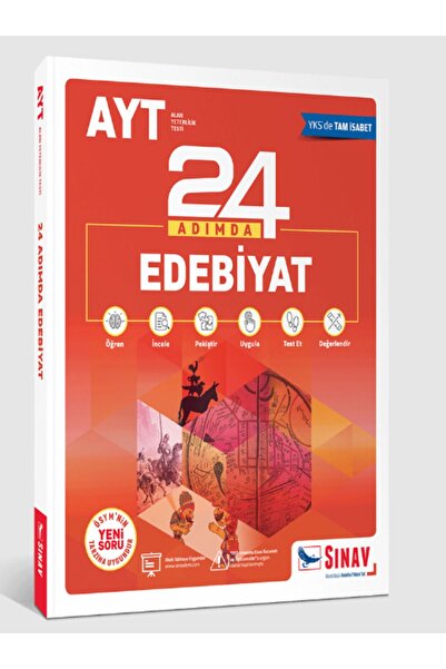 Sınav Yayınları Ayt Edebiyat 24 Adımda Konu Anlatımlı Soru Bankası