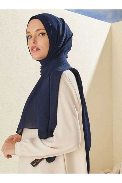Larissa Scarf Jazz Shawl Navy Blue