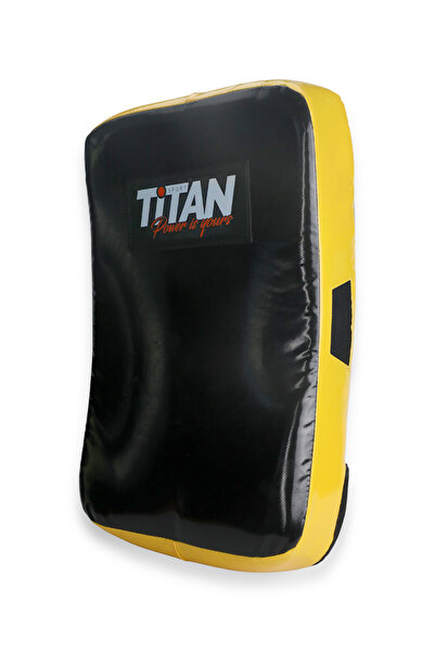 Titan Sport Low Kick (Büyük Boy) Darbe Yastığı 60x33x12 cm Sarı-Siyah