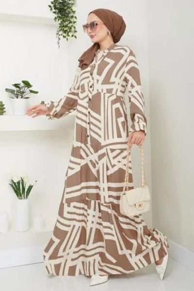 TIWCO Rochie Hijab pentru damă cu model de nurcă