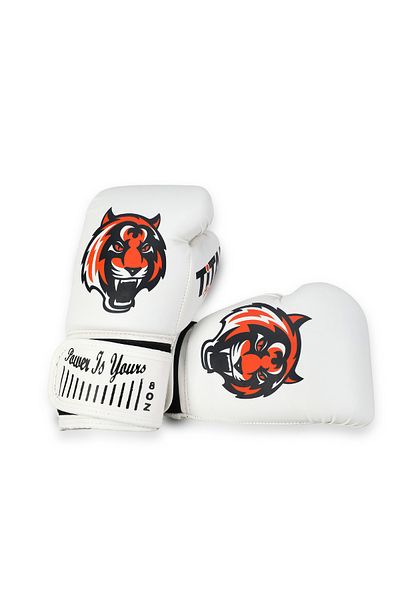 Titan Sport White Tiger-2 Model Patterned Boxing Gloves