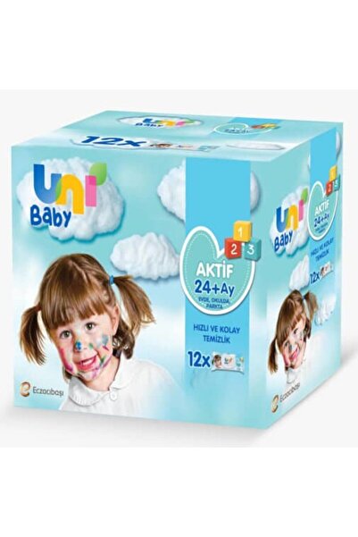 Uni Baby Aktif Islak Mendil 12x52li