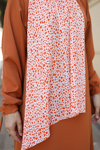 shalby Χιτζάμπ Floral Wrap Shawl Πορτοκαλί