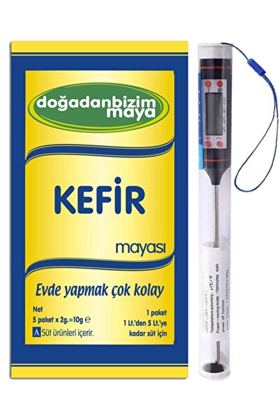 Genel Markalar Bizim Probiotik Kefir Mayası 5'li Paket - Gıda Termometresi 1 Adet