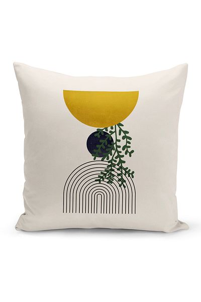Bertille Home Μινιμαλιστική Σειρά Διπλής Όψης Ψηφιακά Εκτυπωμένη Σετ Μαξιλαροθήκης 4 τεμαχίων (Μινιμαλιστικό Σετ Κάλυμμα)