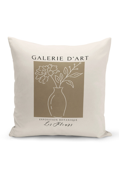 Bertille Home Art Series Double Sided Digital Printed 4-Piece Throw Pillow Case Set (Art Cover Set)