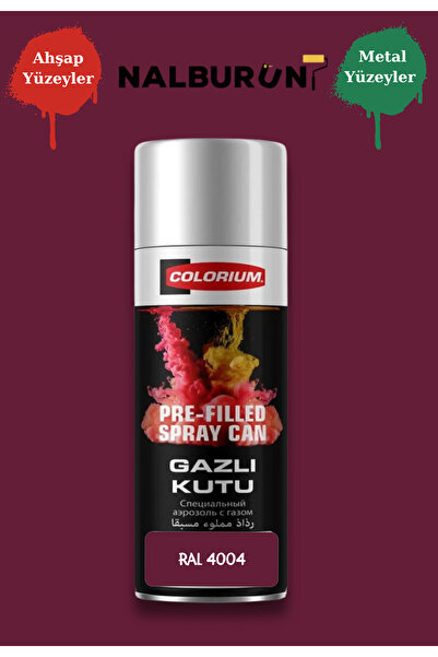 Colorium K7 Ral Renkleri 400 Ml Özel Doldurulmuş Selülozik Parlak Sprey Boya ...