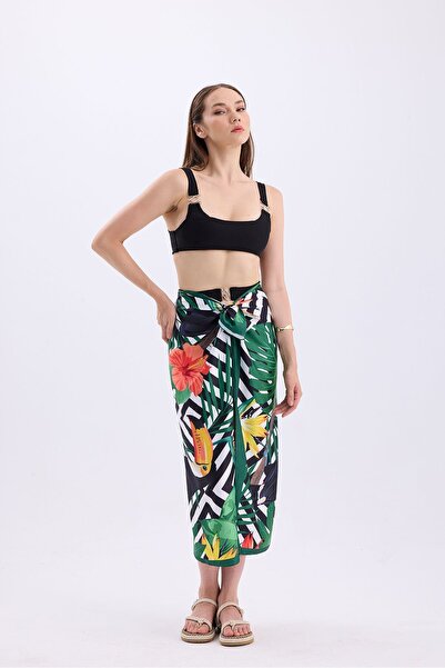 Paragon Shiny Soft Fabric - Hijab Pareo, Long Inner No-Show Beach Clothing (150CM * 95CM)