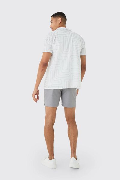 coho moda Long and Short Sleeve Graphic Print Kimono/Kaftan Shirt