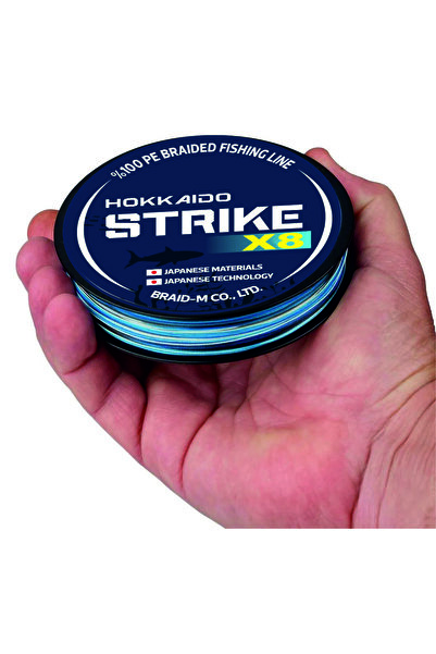 Hokkaido STRIKE BLUE Camouflage X8 - 8 طبقات 0.20 مم 150 م 9.1 كجم يسحب، خيط، نسج، خيط حرير