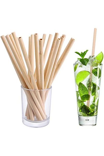faial 30 Pieces 20 Cm Friendly Healthy Natural Bamboo Straws - Environmentally