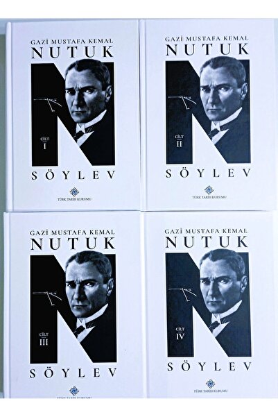 Türk Tarih Kurumu Yayınları Gazi Mustafa Kemal Nutuk Söylev (I-IV.Cilt Takım)...