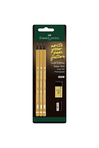 Faber Castell Faber-castell Gold Edition Sınav Seti 3 Kalem 1 Silgi 1 Kalemtıraş