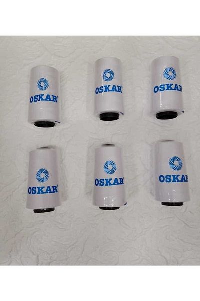 Oskar White Polyester Sewing Thread - 5000 Mt (6 Pcs)