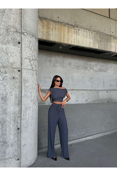 Ekim Store Set bluză și pantaloni cu șnur Uludağ