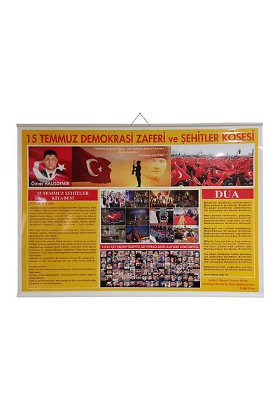 AND 15 July Victory and Martyrs Corner Sign of democracy 70x100 cm