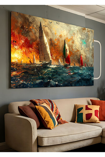 AR AJANS KANVAS TABLO Utrke u sumrak Dekorativna slika na platnu