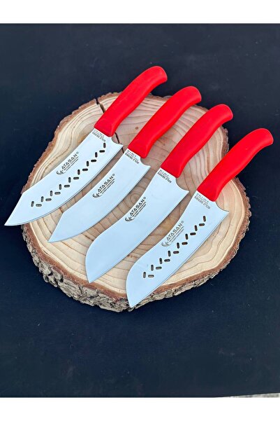 ATASAN Gold Seri Şef, Kasap, Mutfak Bıçak Seti 4 Parça