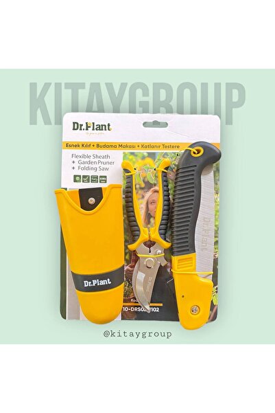 KıtayGroup Budama Makası - Katlanır Testere ve Esnek Kılıf 3lü set