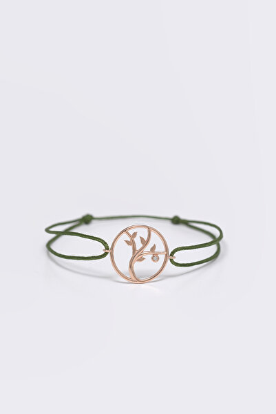 Mireille Collection Hayat Ağacı Pırlanta Ve Altın Ip Bileklik