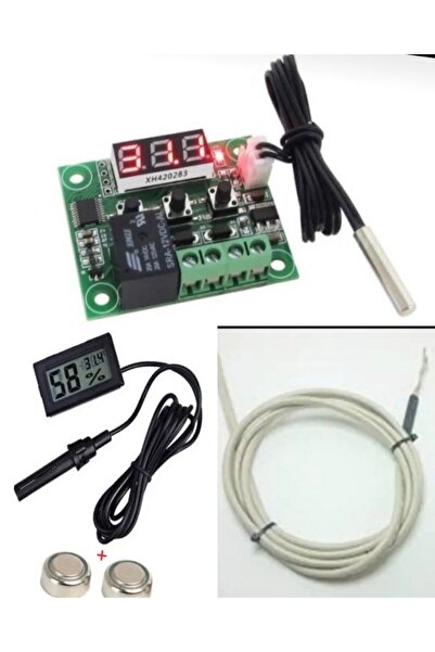 diasithalat W1209 Dijital Termostat, Nem Ölçer,1 Metre Rezistans Kablo, Kuluçka Seti, Kuluçka Ürünleri