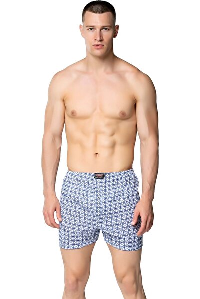 SEDEF YILDIZ Erkek Penye Boxer Emprime