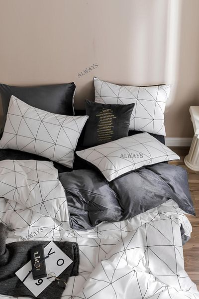 Always Double Sided Single Duvet Cover Set with Elastic Sheet