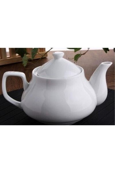 GÖNÜL 750 ml White Porcelain Teapot