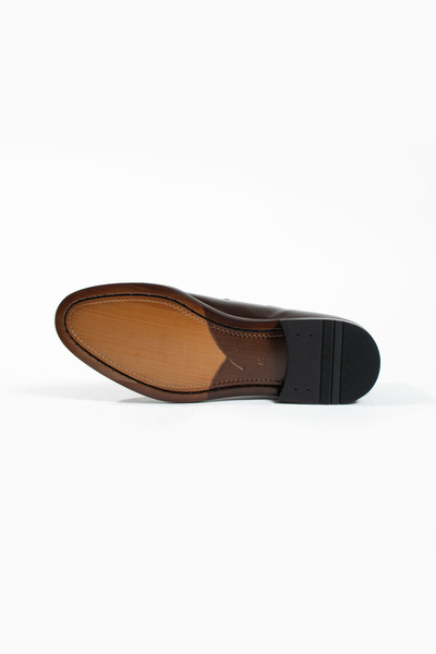 NAZEF Neolit Sole - Tasseled Leather Classic Loafer Shoes
