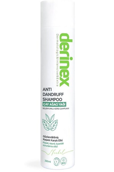 derinex Anti-Dandruff Çay Ağacı Selenyumlu Kepek Karşıtı Şampuan 250 ml