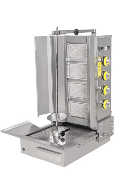 BesaEndüstriyel 4 Radyanlı Alttan Motorlu Doğalgazlı Döner Ocağı