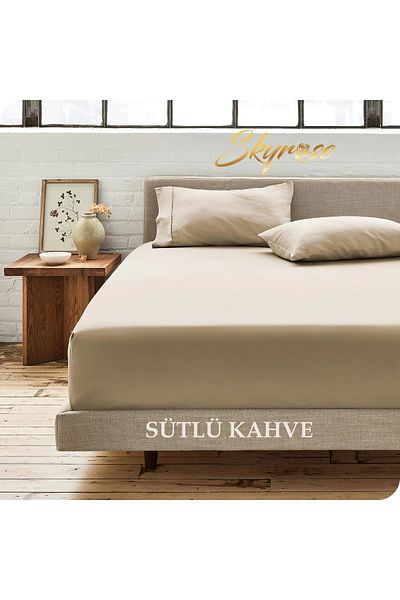Skyrose Double Fitted Sheet Set - Bed Height 160x200 and 180x200 30cm