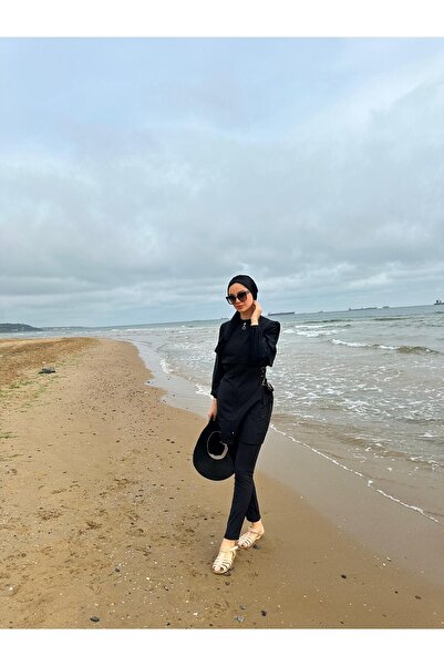 Mayovera siyah tesettür mayo