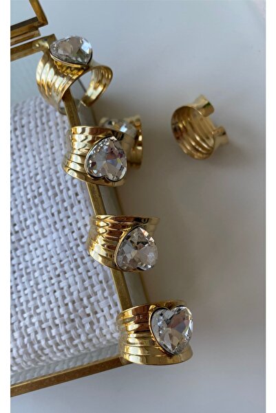 VİOLET ACCESSORİES Çelik Alice Yüzük