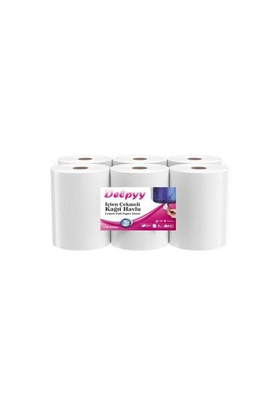 Delpyy Internal Draw Paper Towel 6 Rolls 2.5 Kg
