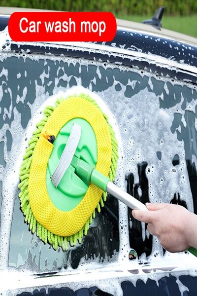safestore Araba Yıkama Mopu Süper Emici Araba Temizleme Fırçaları Paspas Ayar...