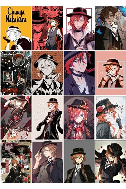 owl bag مجموعة بطاقات صور منقوشة مكونة من 16 قطعة من Bongou Stray Dogs - Chuu...