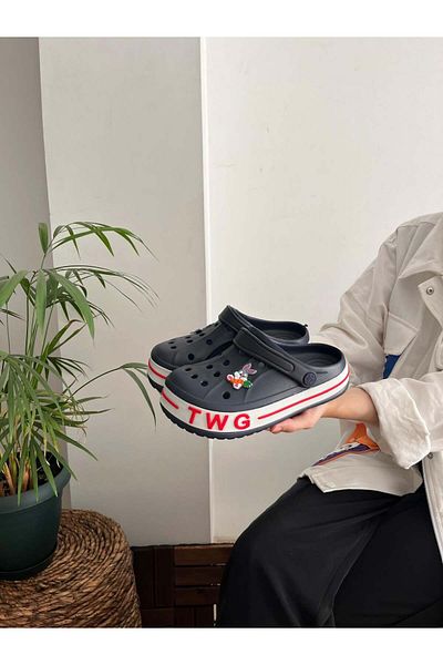 Behtah Kundura Noul model de papuci ortopedici complet - Casual pentru doctor, asistentă și bucătar (2 ornamente Jibbitz)