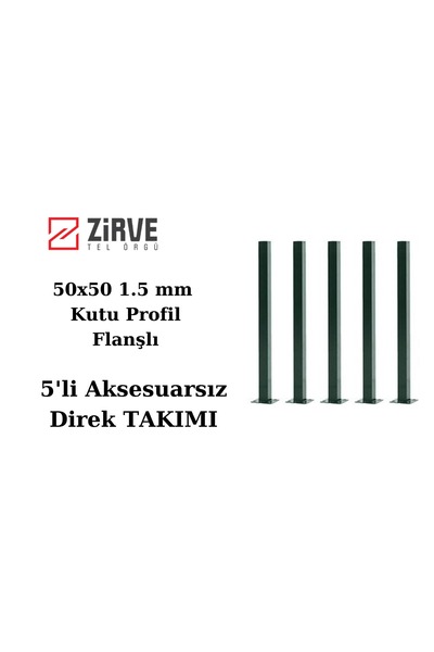 Zirve Tel Örgü 200 cm Panel Çit Direği (5 Adet)