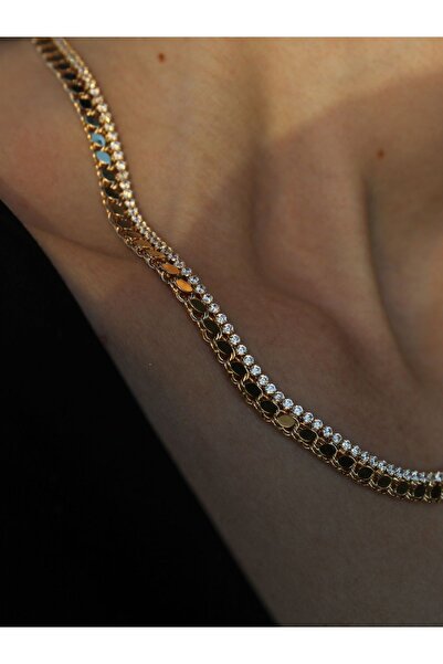 Akça Kuyumcu Su Yolu Arpa Zincir Altın Kolye